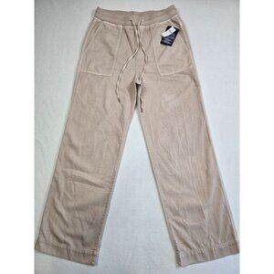 NWT Gap Khakis Beige Drawstring Wide Leg Pants Small Cotton/Lyocell